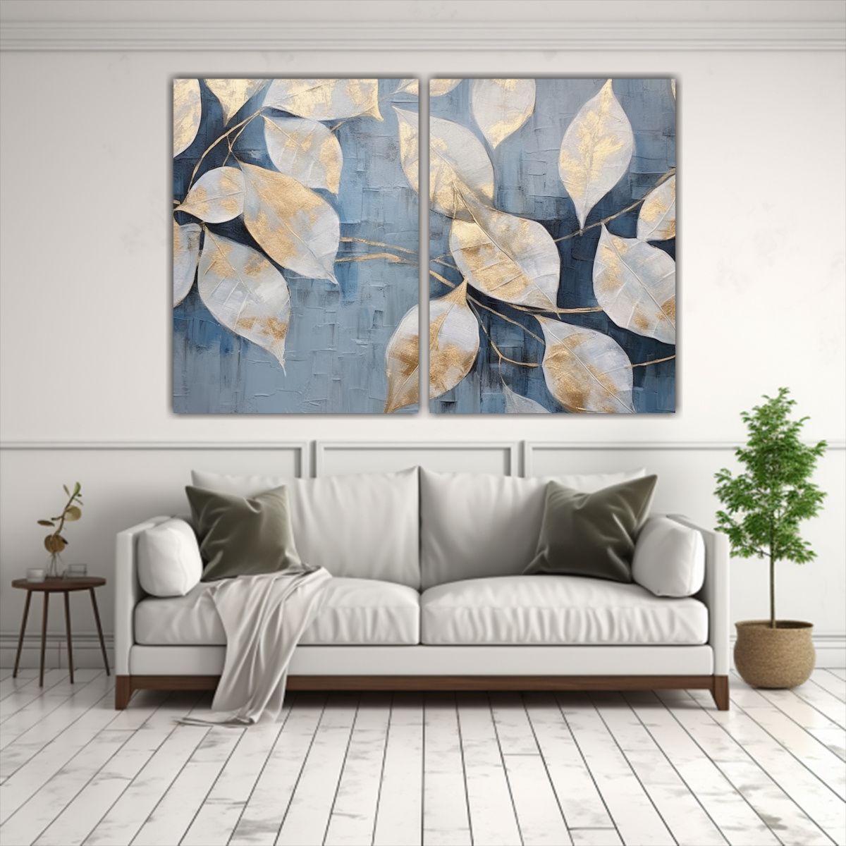 GENERICO - Pinturas Abstractas Rectangulares Con Textura En 80x50 Cm