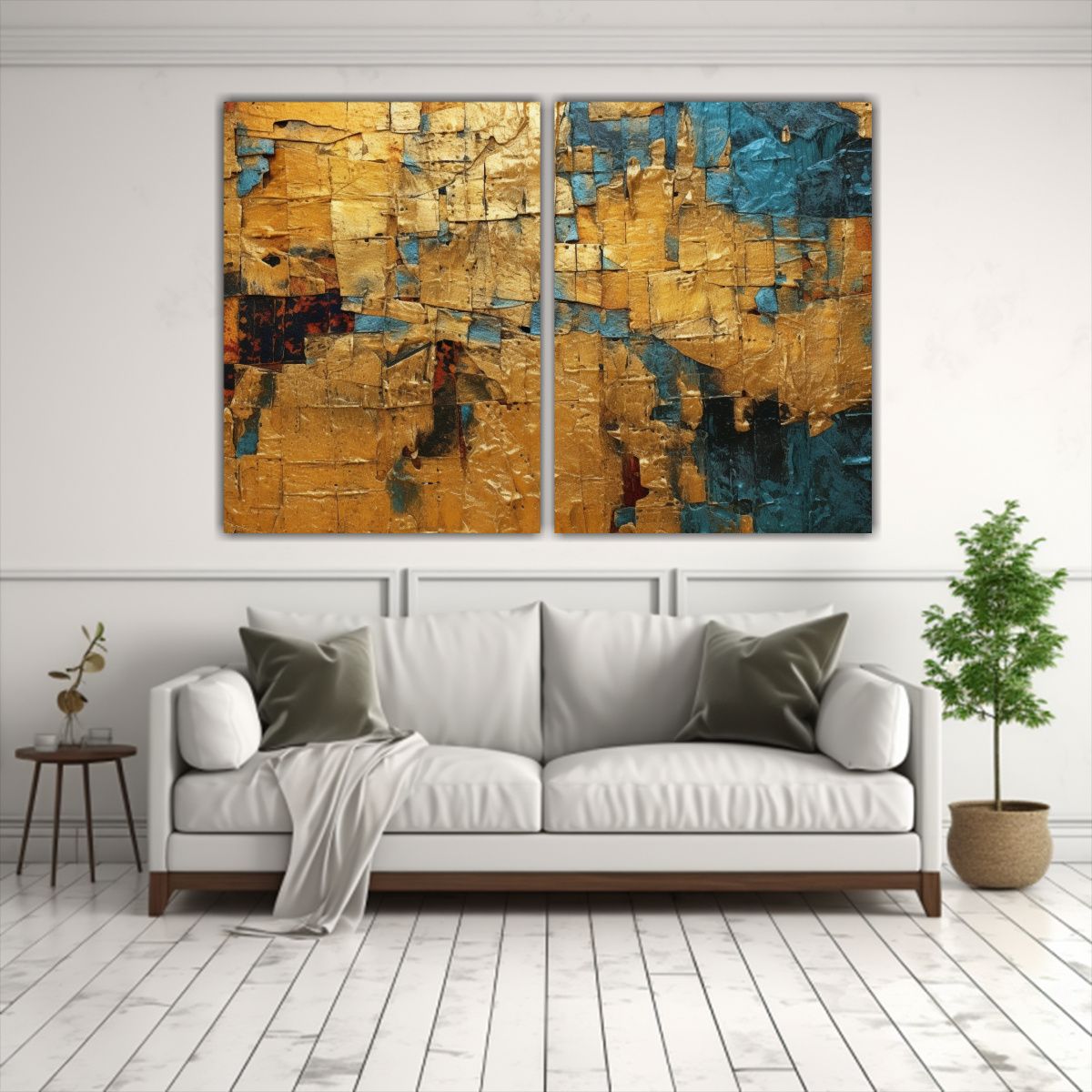 GENERICO - Cuadros Decorativos Modernos En Estilo Oriental 80x50 Cm