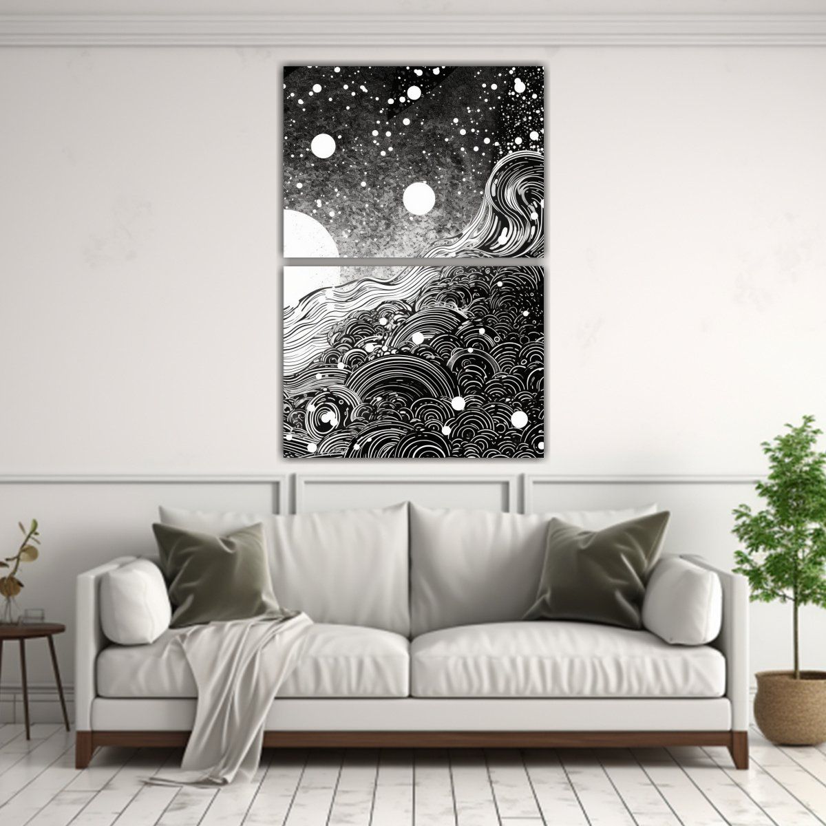GENERICO - Cuadros Creativos En Blanco Y Negro Con Diseño 30x40 Cm