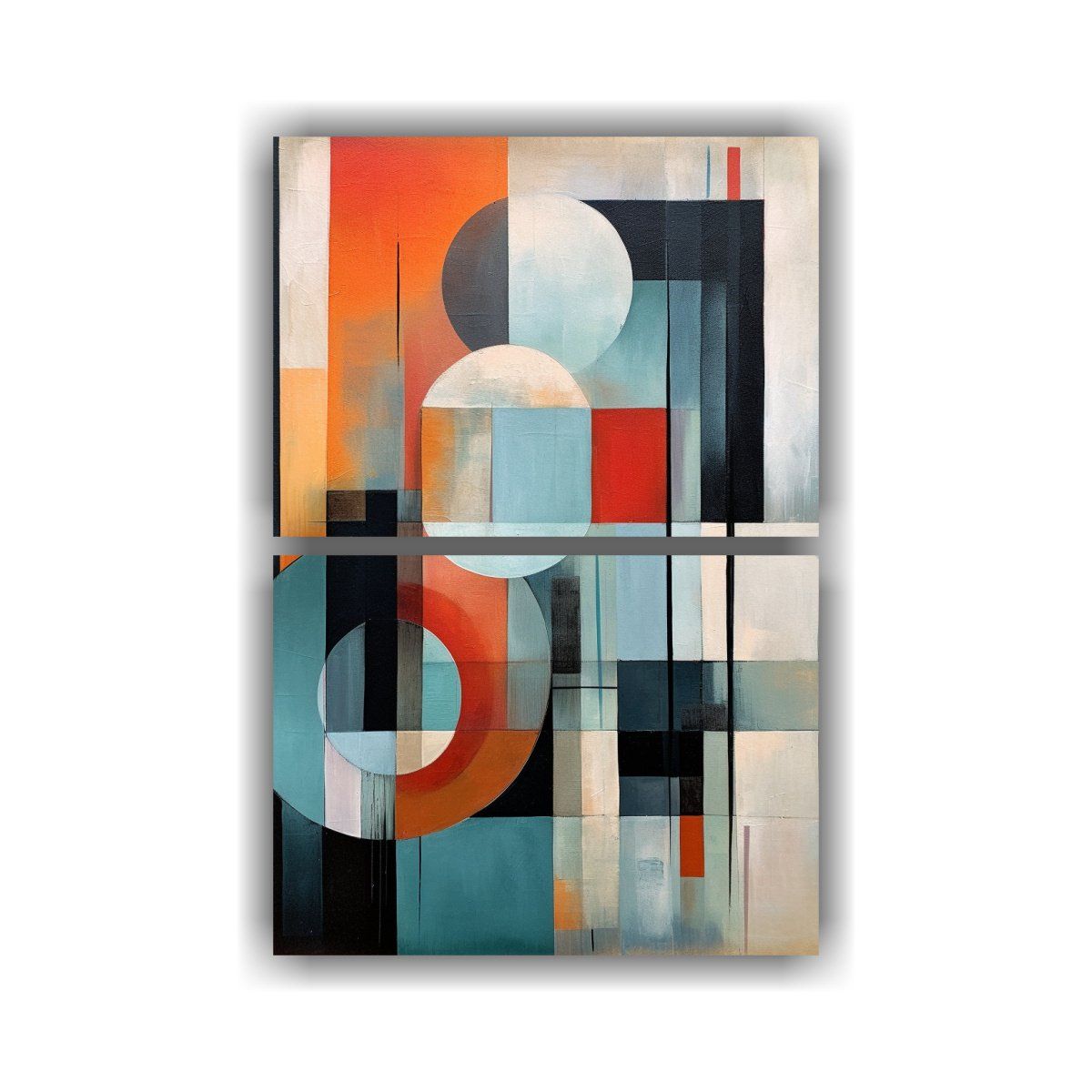 GENERICO - Cuadros Tela Sublimada Geométricos Abstractos 30x40 Cm