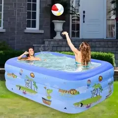 GENERICO - Piscina Inflable Family Pool Niños Rectangular 150x105x55cm