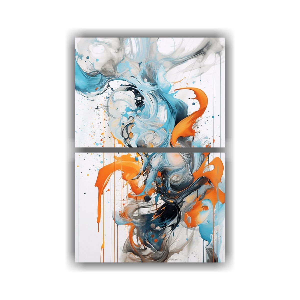 GENERICO - Papel Pintado Blanco Con Dibujo De Tinta En 30x40 Cm