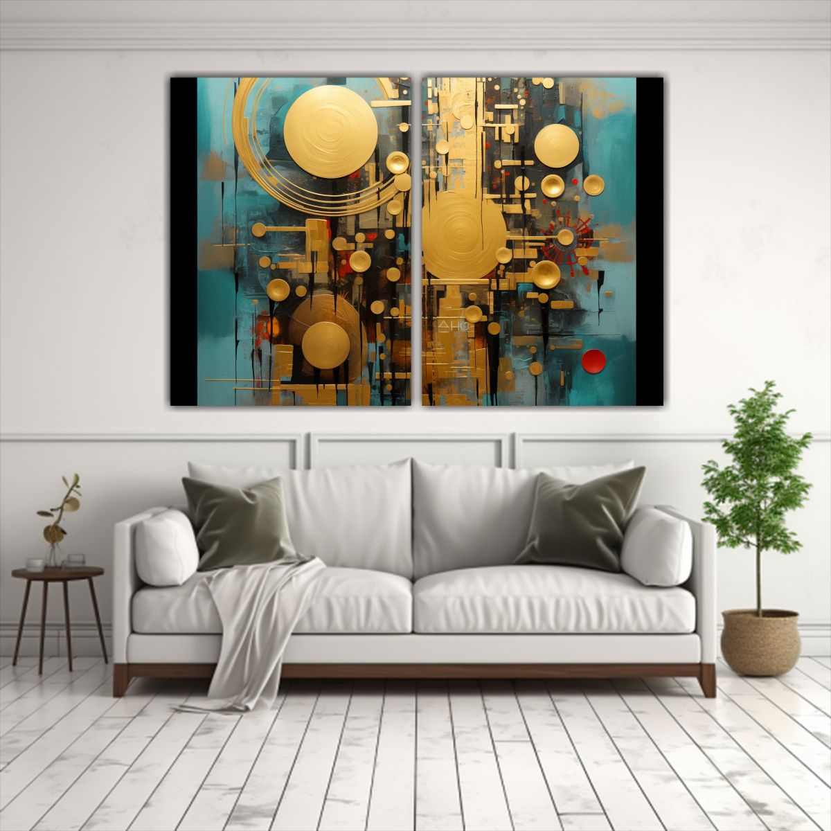 GENERICO - Pintura Abstracta Contemporánea En óleo 80x50 Cm