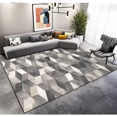 GENERICO - ALFOMBRA PARA LIVING ANTIDESLIZANTE CON DISEÑOS TRIDIMENCIONALES