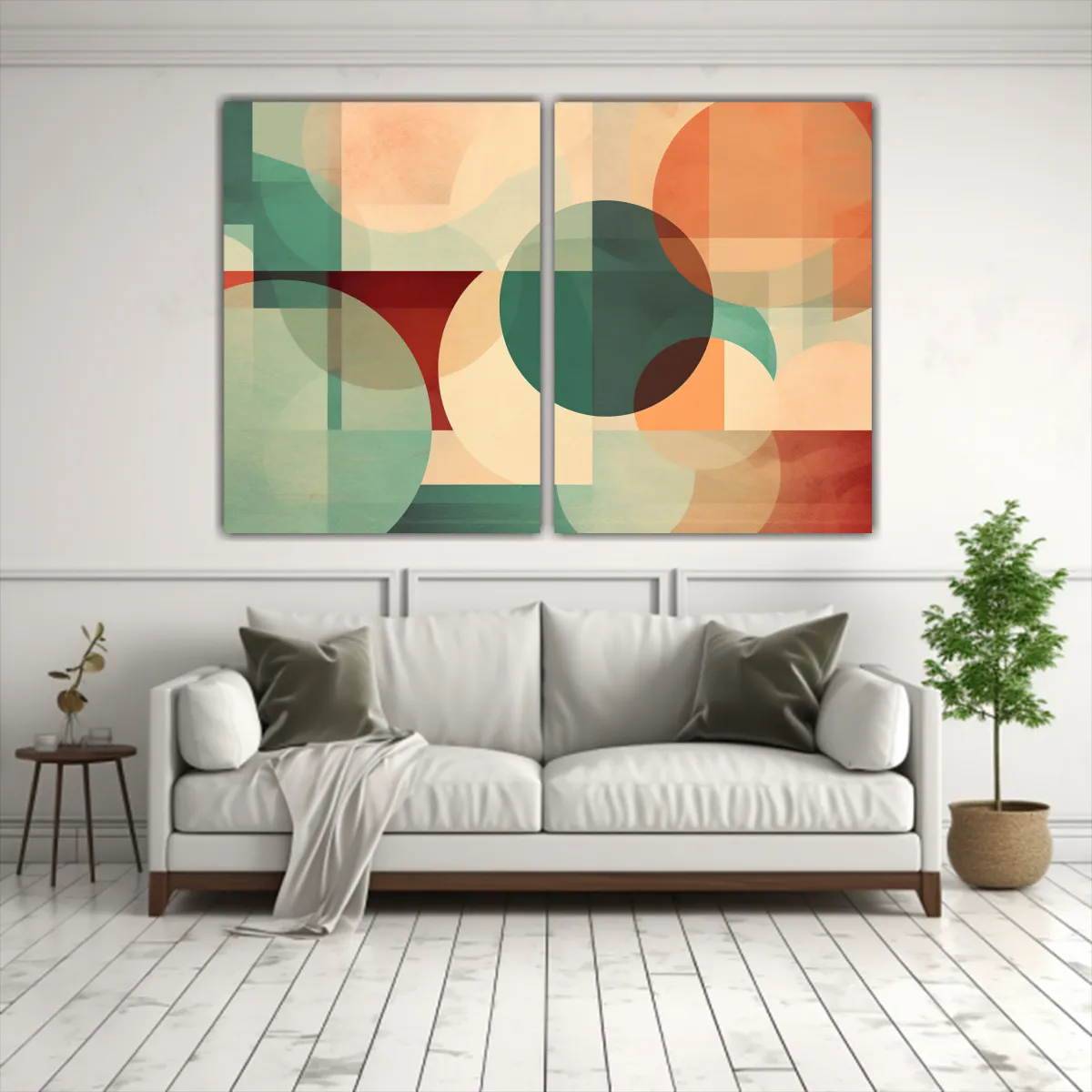 GENERICO - Arte Abstracto Minimalista Retro Para Decorar 40x30 Cm