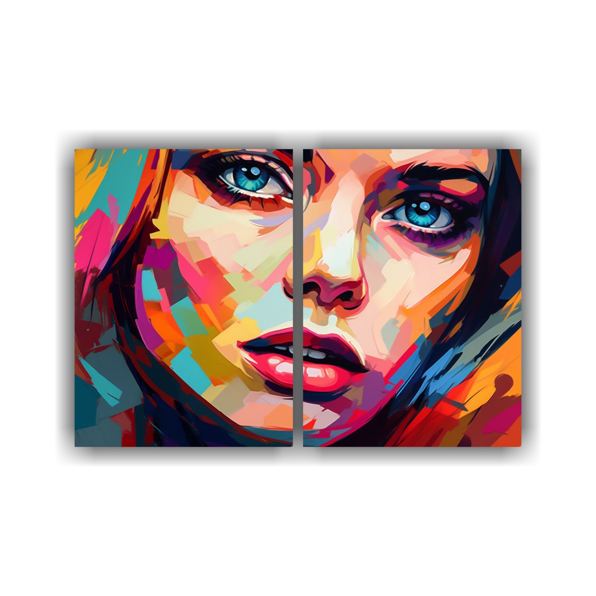 GENERICO - Cuadros Abstractos De Retratos De Arte Pop De 80x50 Cm