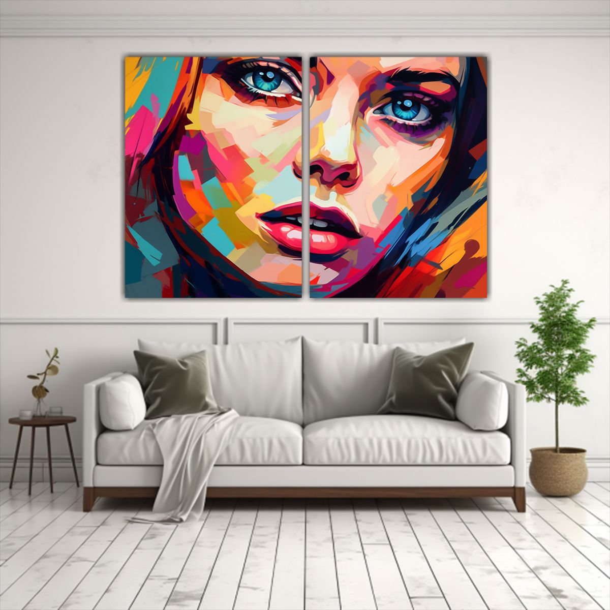 GENERICO - Cuadros Abstractos De Retratos De Arte Pop De 80x50 Cm