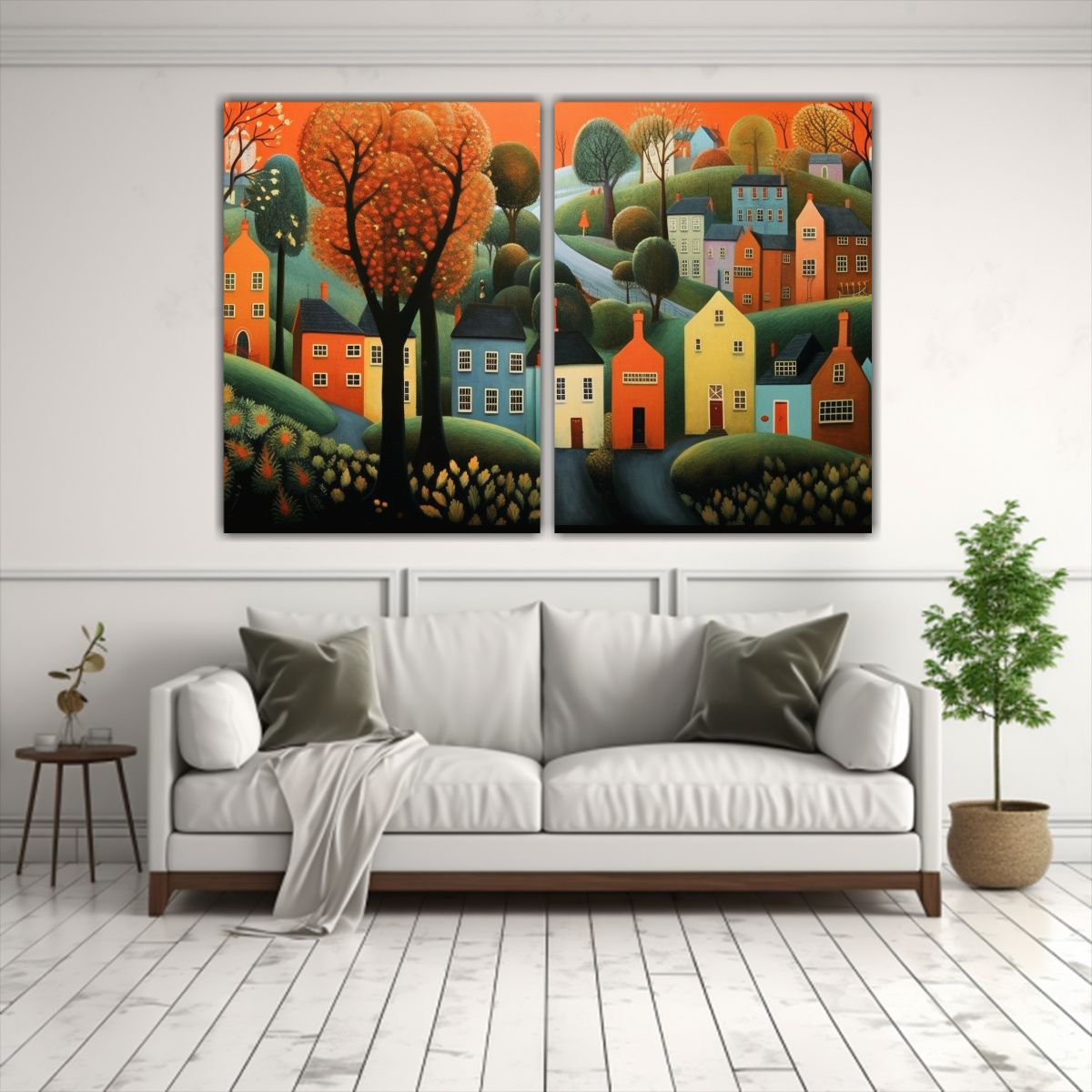 GENERICO - Pinturas Creativas De Naturaleza Viva En Pueblo 80x50 Cm