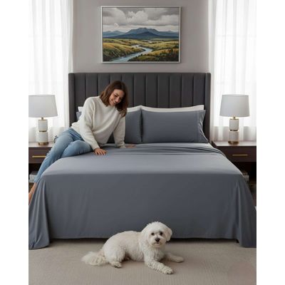 Imagen 2 del producto Juego de Sábanas 500 Hilos 2 Plazas Alta Densidad y Confort