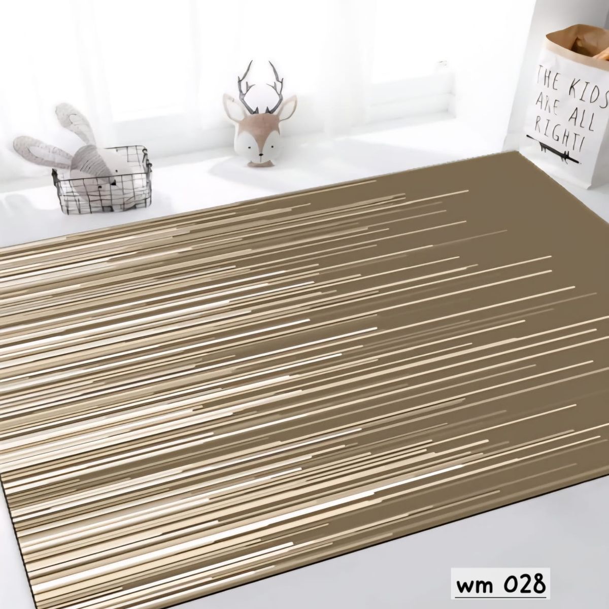 GENERICO - ALFOMBRA PARA LIVING ANTIDESLIZANTE CON DISEÑOS TRIDIMENCIONALES