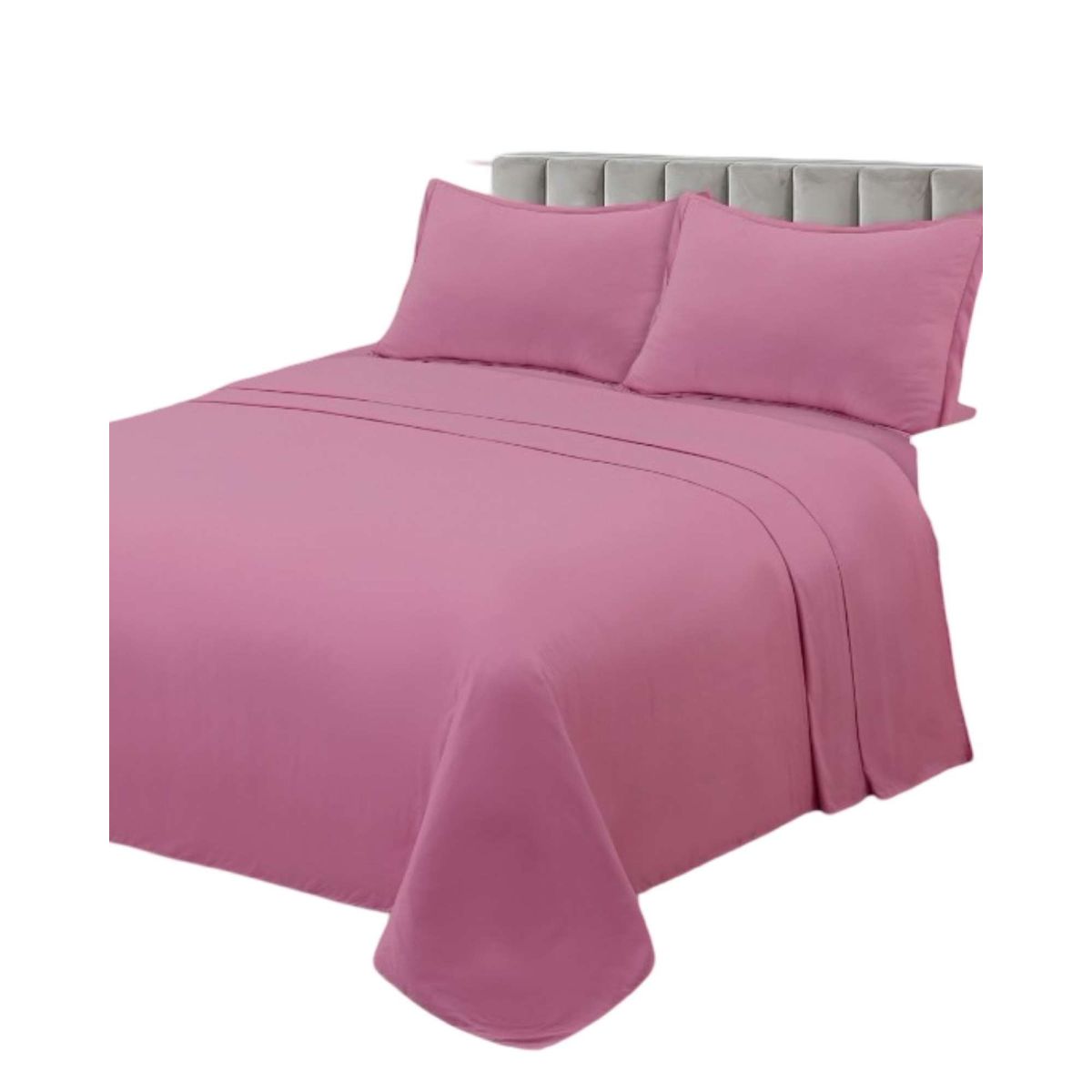 GENERICO - JUEGO DE SABANA DE GENERO 2 PLAZA ROSA