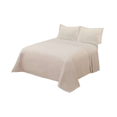 Imagen 2 del producto JUEGO DE SABANA DE GENERO KING BEIGE