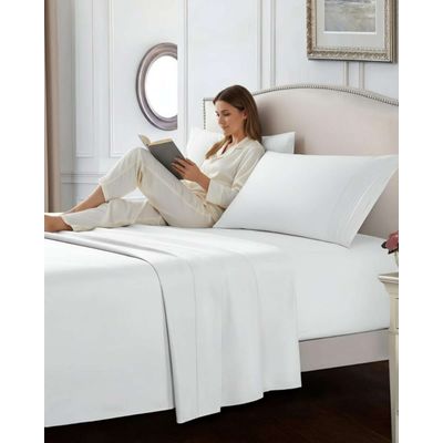 Imagen 2 del producto Sábanas 2 Plazas 500 Hilos Diseño Liso Ajuste Perfecto