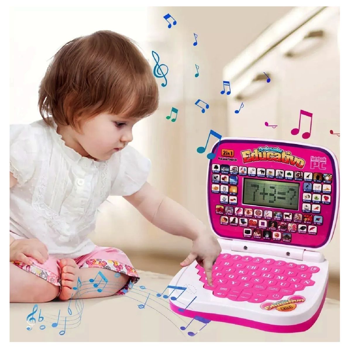 GENERICO - Ordenador Didactico Computadora Didactica Para Niñas Notbook