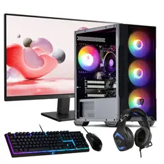 HYPERPC - PC GAMER + MONITOR 24 + Perif AMD RYZEN 3 5300g 32gb 1Tb RTX 3050