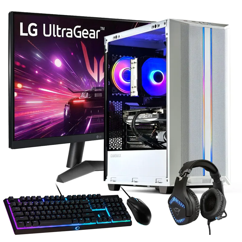 HYPERPC - PC GAMER + MONITOR 24 + Perif AMD RYZEN 7 5700X 16Gb 1Tb RTX 5060