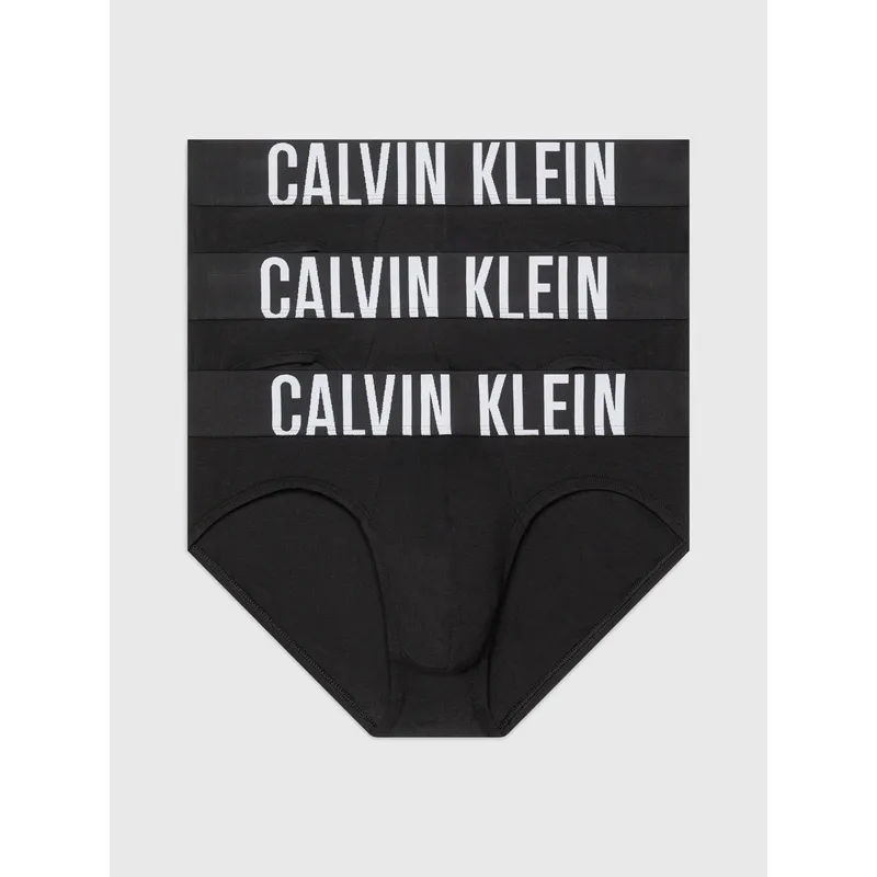CALVIN KLEIN - Pack 3 Slips Intense Hombre Negro Calvin Klein