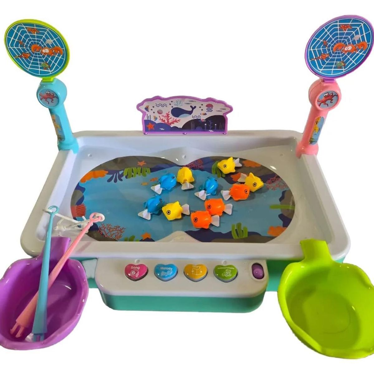 GENERICO - Juegos De Pesca Didactico Con Sonido 2 En 1