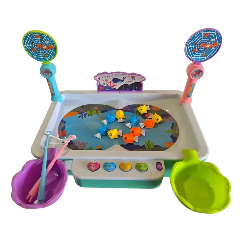 GENERICO - Juegos De Pesca Didactico Con Sonido 2 En 1