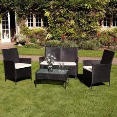 INTERACTIVE STORE - Juego de living terraza rattan café