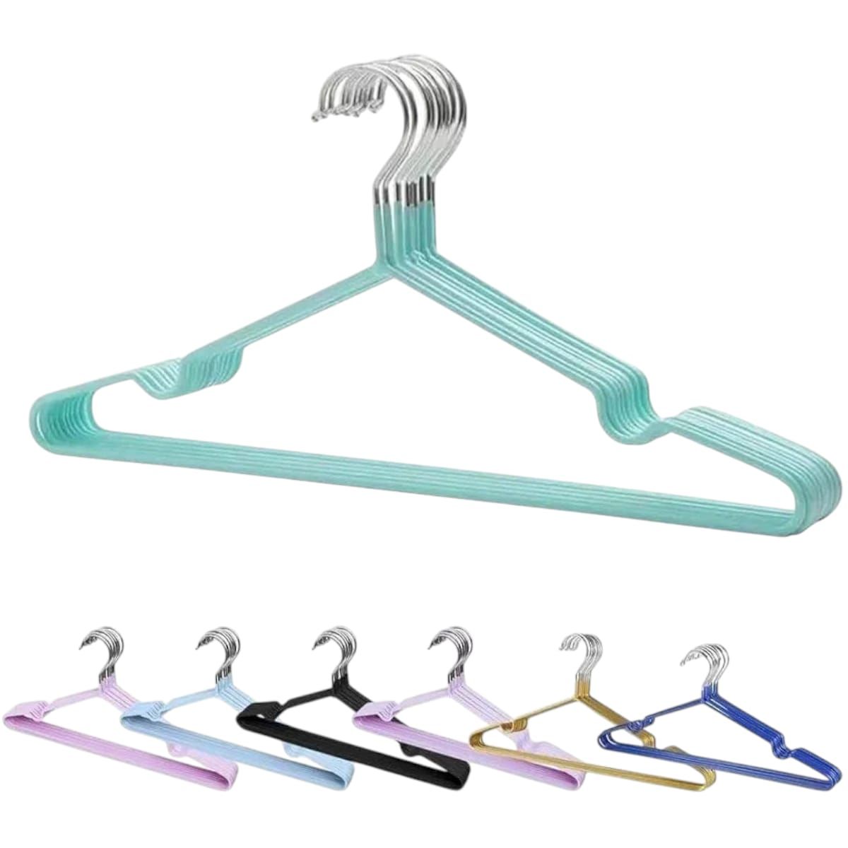 GENERICO - Kit 5 Perchas Colgadoras de Acero para Niños 29 Gms