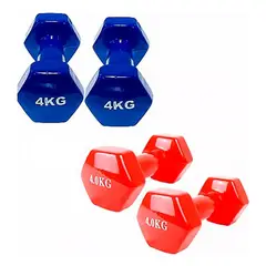 GENERICO - Par Mancuernas Hexagonales De 4 Kg