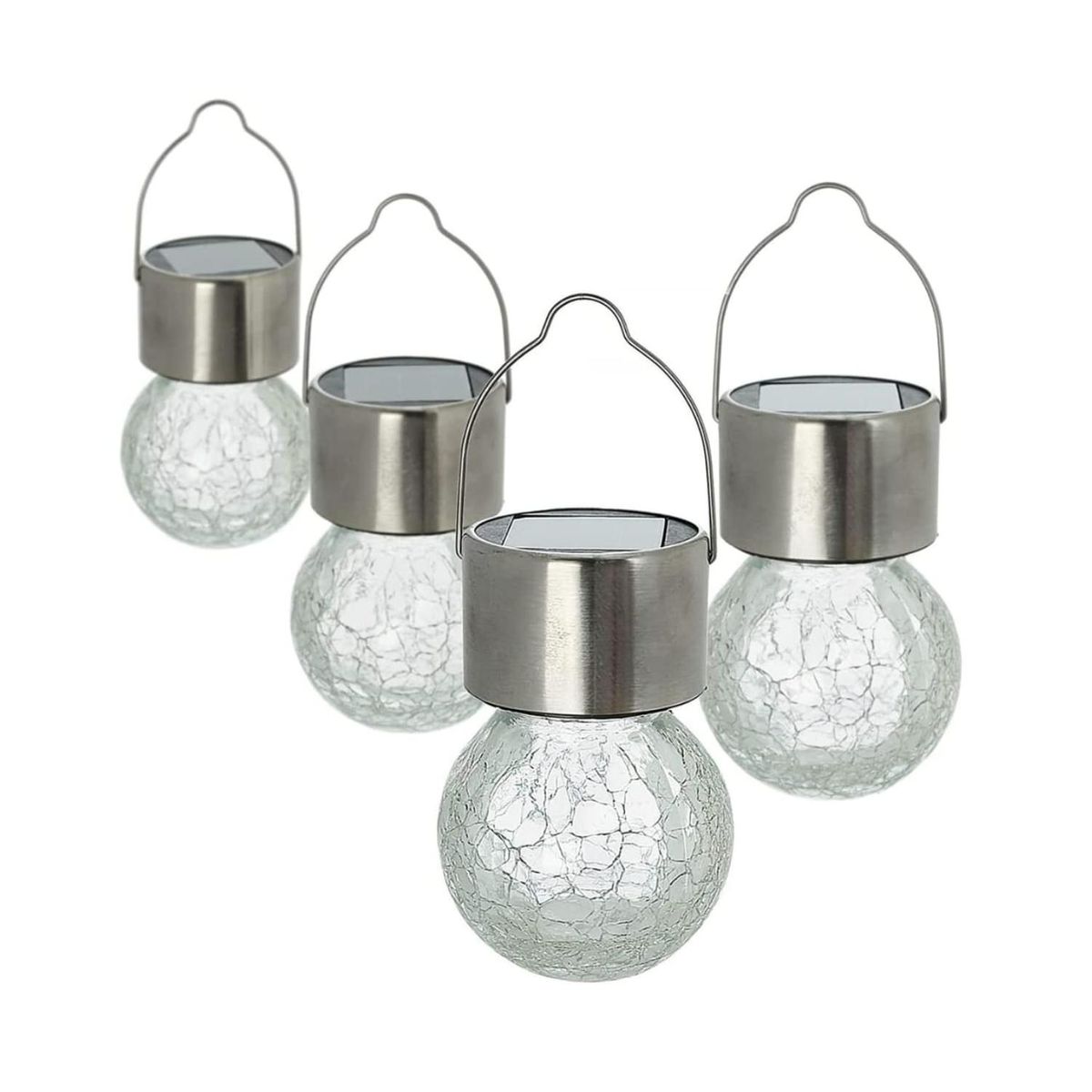 GENERICO - Set 4 Ampolletas Solar Colgantes