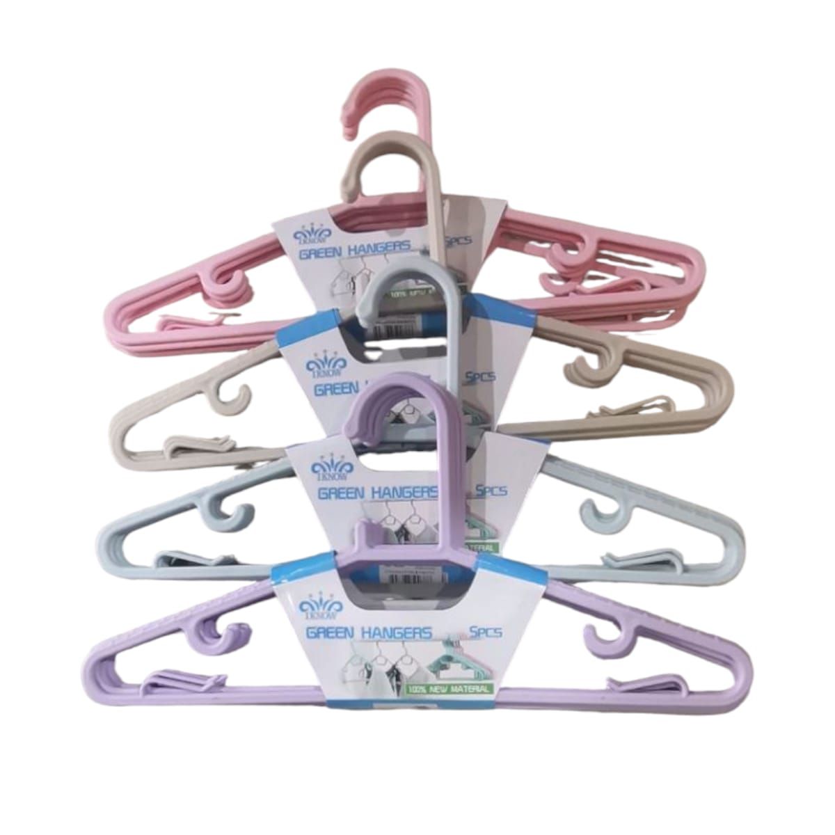 GENERICO - Set 5 de Perchas Plásticas Infantiles 28cm Gms