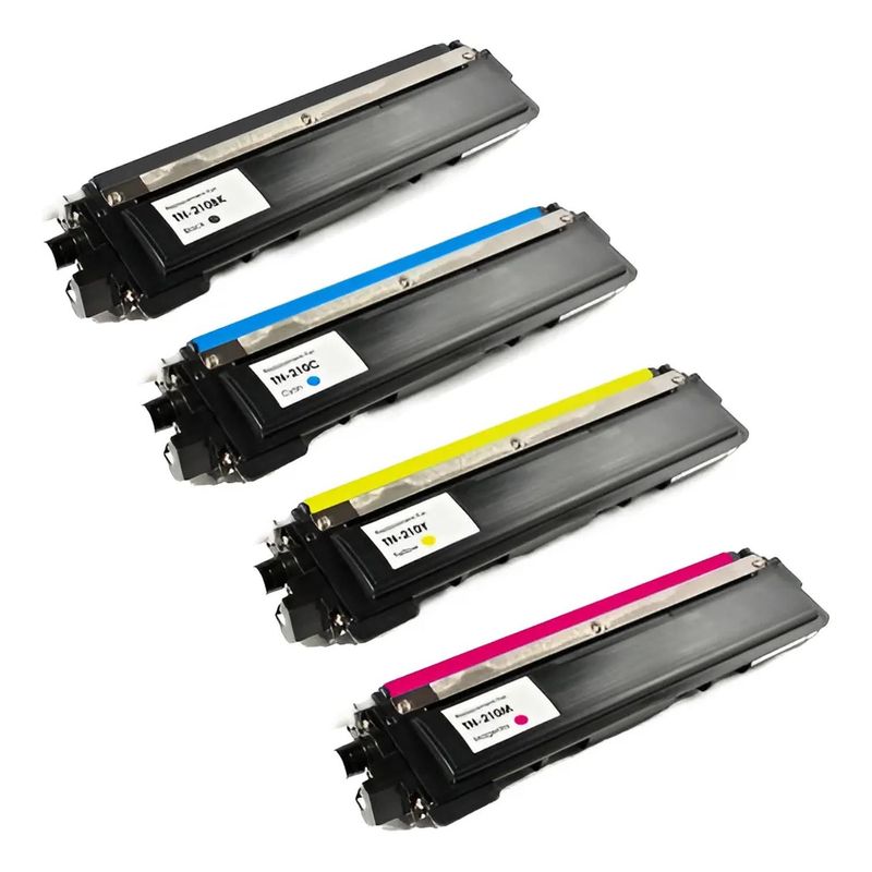 GENERICO - Pack 4 Toner Para Tn 210 Mfc 9010cn Hl3040