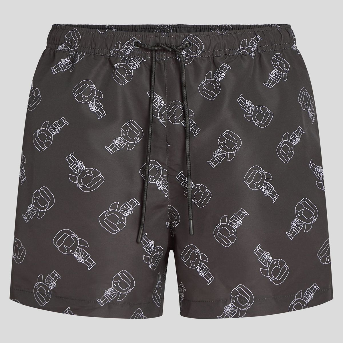 KARL LAGERFELD - Traje de baño corto con estampado IKON