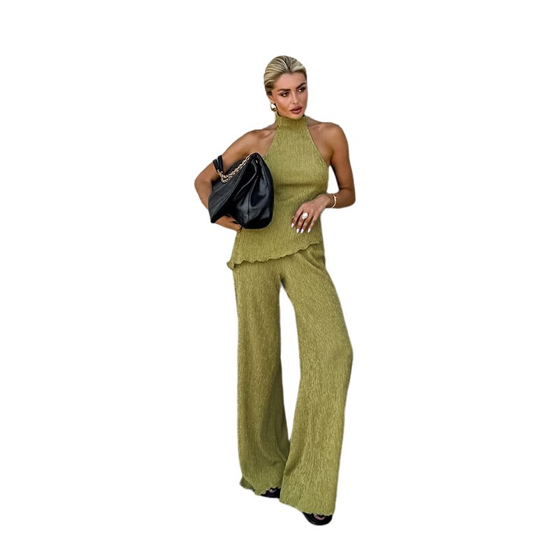 BLWOENS - Traje de verano para mujeres - 2 piezas - Verde
