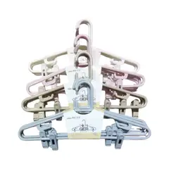 GENERICO - Kit 3 de Perchas Plásticas para Ropa 43cm Gms