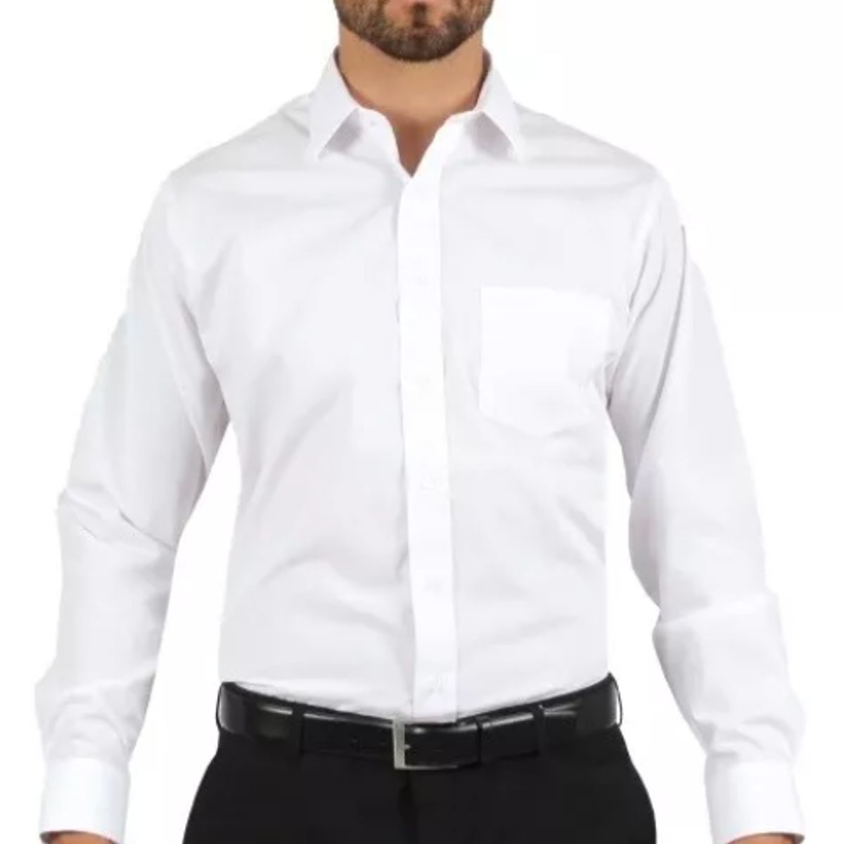 XPRESS RECHARGE - Pack x 6 Camisas Lisas de Hombre manga larga Tallas Surtidas por Mayor