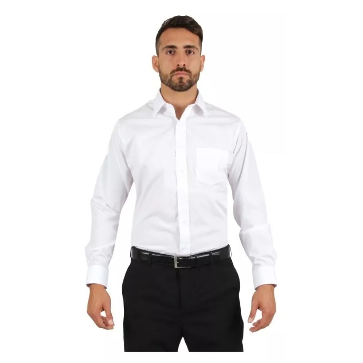 XPRESS RECHARGE - Pack x 6 Camisas Lisas de Hombre manga larga Tallas Surtidas por Mayor