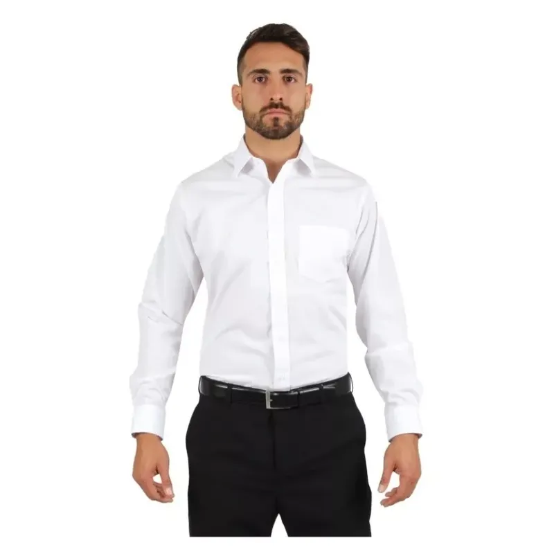 XPRESS RECHARGE - Pack x 6 Camisas Lisas de Hombre manga larga Tallas Surtidas por Mayor