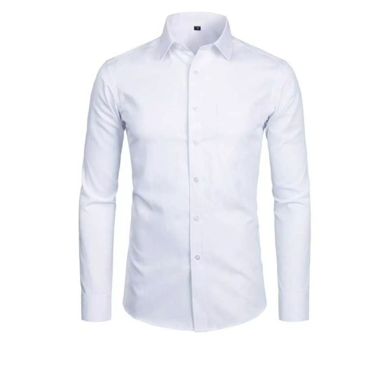 XPRESS RECHARGE - Pack x 6 Camisas Lisas de Hombre manga larga Tallas Surtidas por Mayor