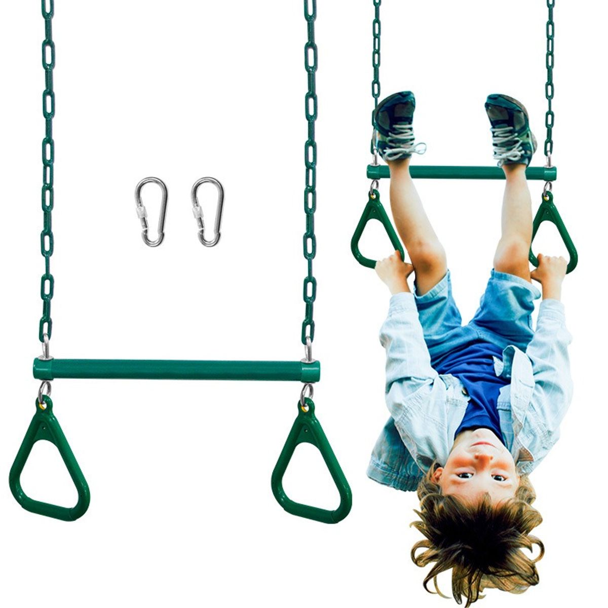 TATEE - Niño Barra Trapecio Más Anillos Y Accesorios Gimnasia