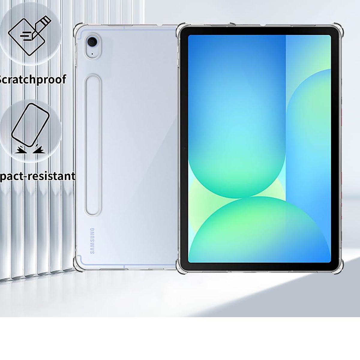 GENERICO - Carcasa Transparente Reforzada Para Samsung Tab S10 FE Plus