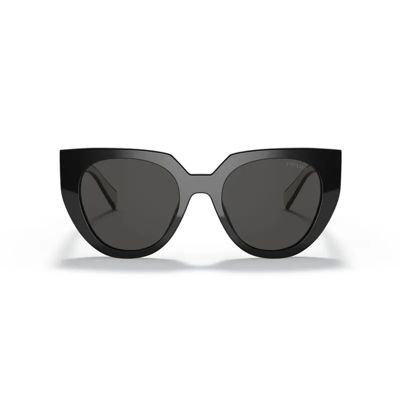 PRADA - Lentes De Sol  Prada Ojo de gato SPR 14W Negro Gris Mujer