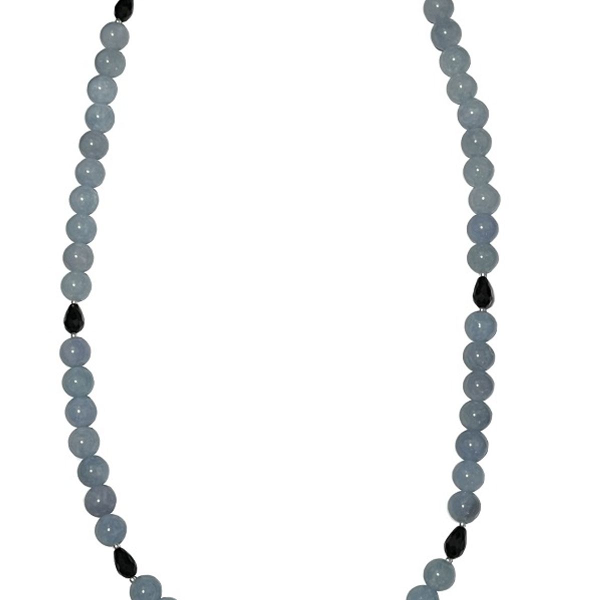 TAETHAI - Collar plata 925 con Calcidonita y Ónix