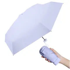 PAGANOOM - Mini sombrilla de viaje para bolso con estuche