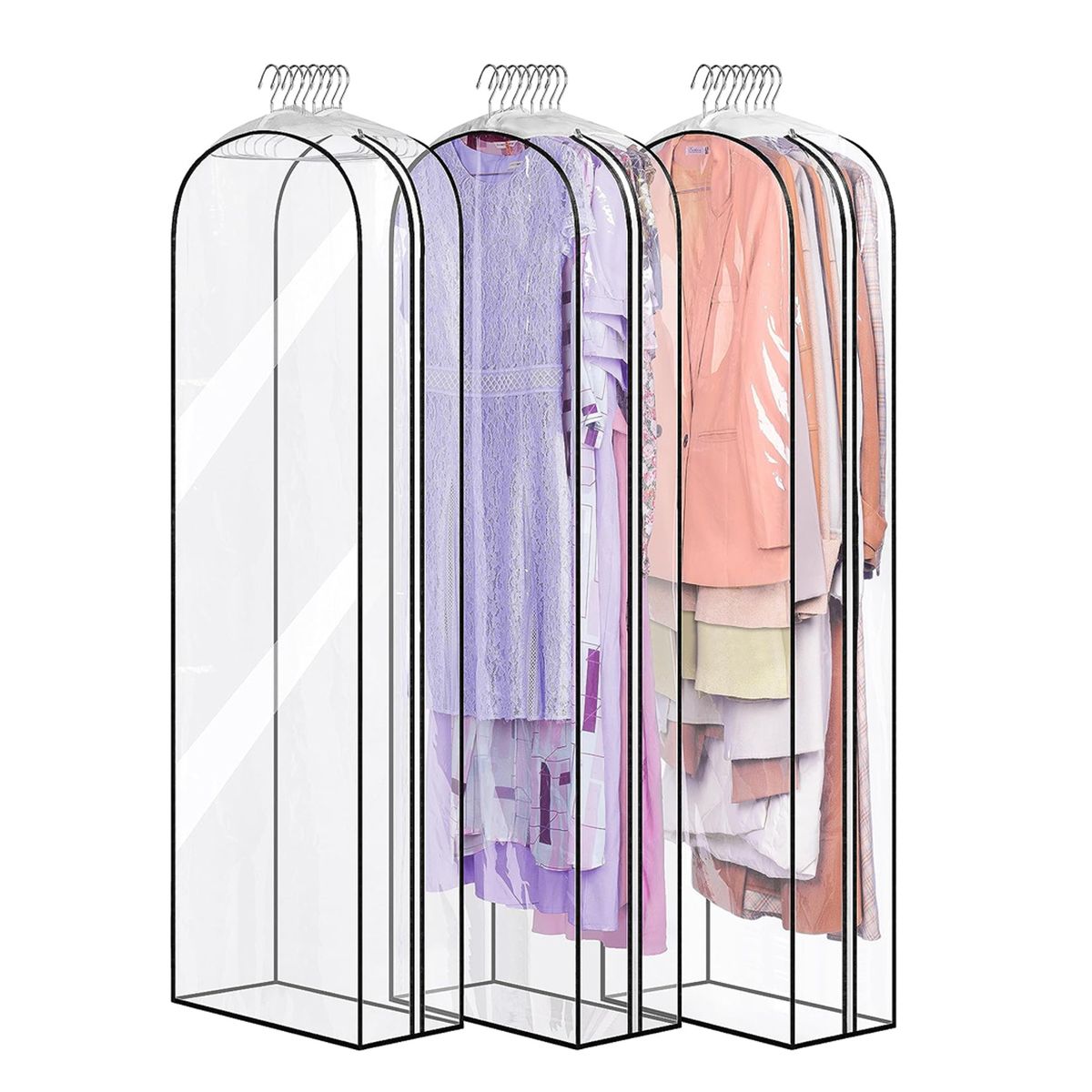 WELDMON - Fundas antipolvo transparentes - 60 x 153 x 26cm