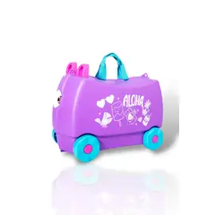 TATEE - Maleta para niños púrpura 46×21×31 cm puede sentarse