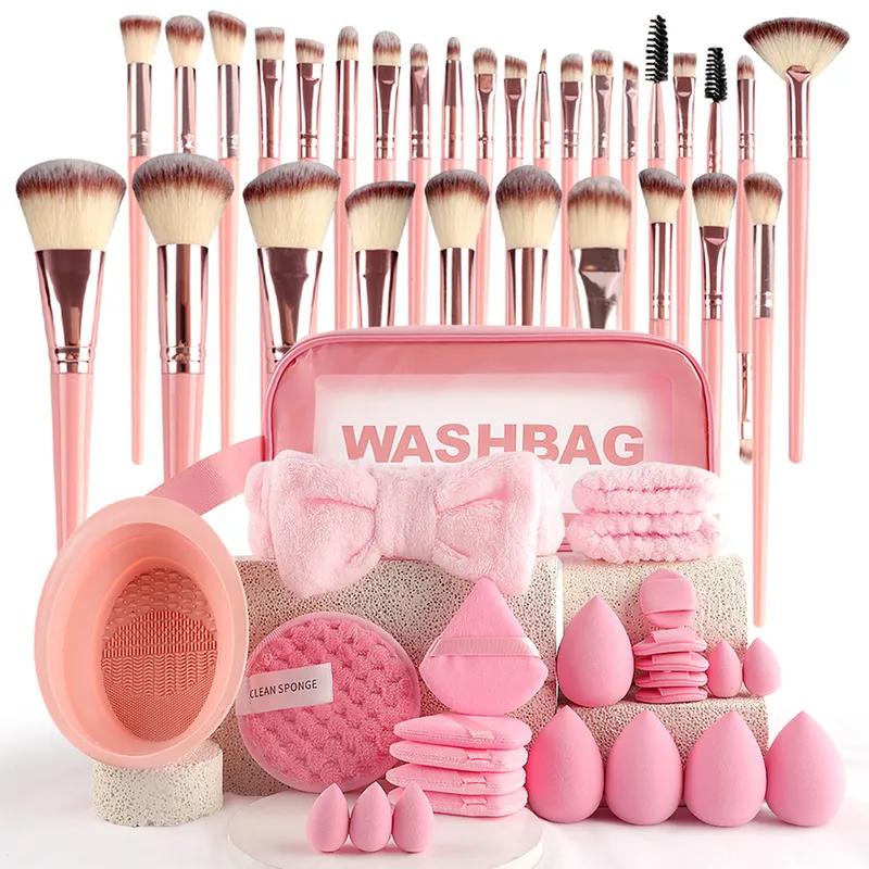 VERCI - 56 Brochas De Maquillaje Profesional Con Esponja  Kit Para