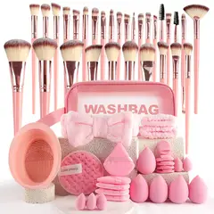 VERCI - 56 Brochas De Maquillaje Profesional Con Esponja Kit Para