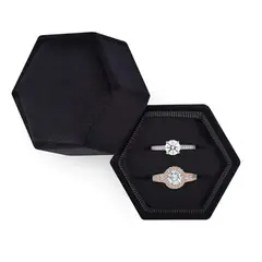 PAGANOOM - Elegante y bonita caja para anillos de boda