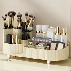 PAGANOOM - Caja de almacenamiento de maquillaje giratoria de gran capacidad