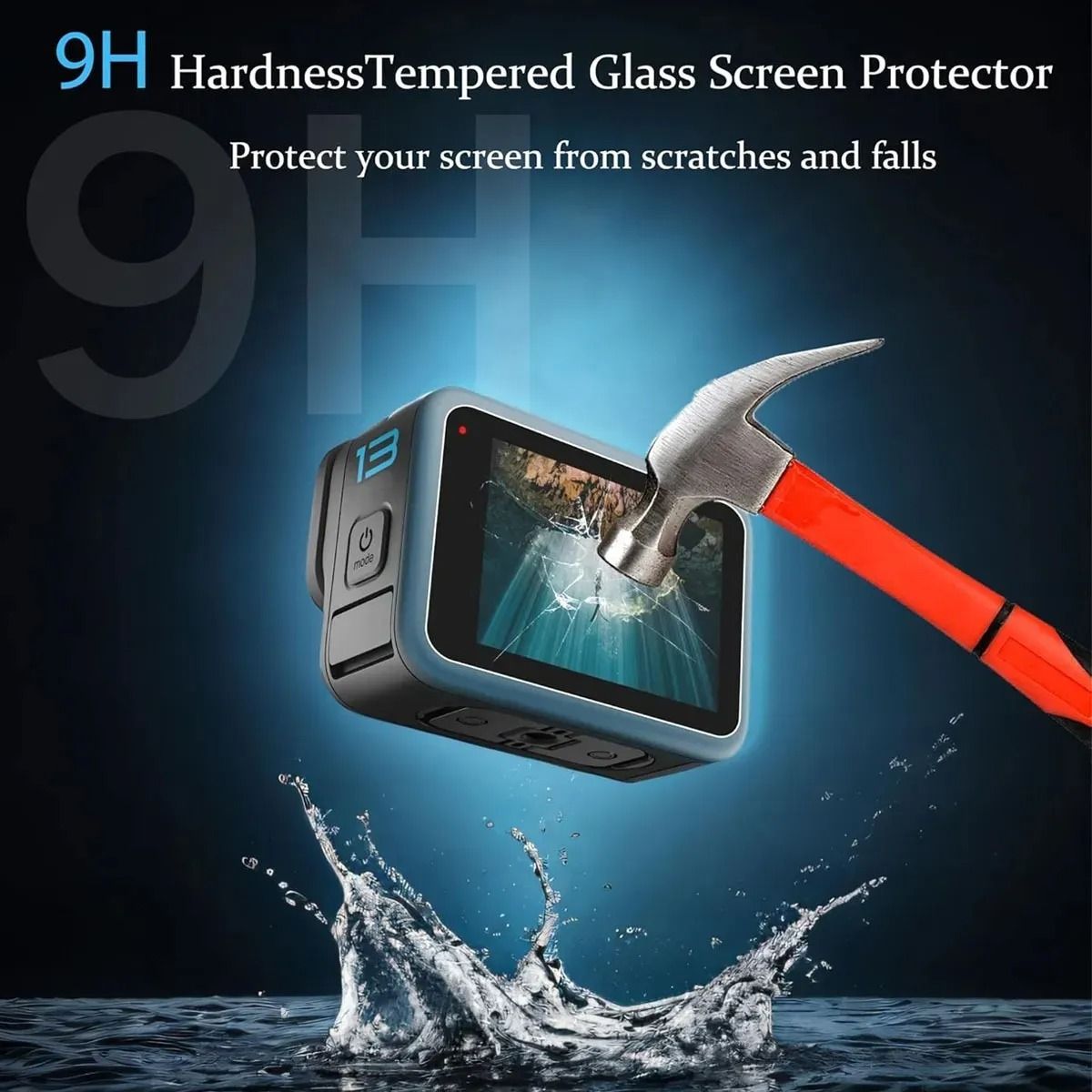 GENERICO - Pack Carcasa Tapa+protector Láminas Vidrio Para Gopro Hero13