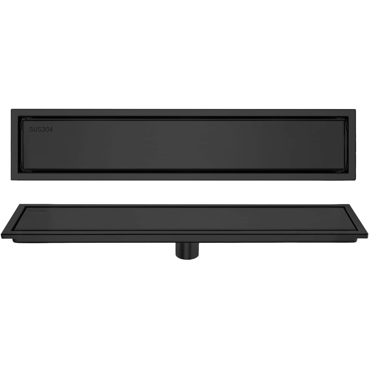 KUANGYE - Baño Piso Drenaje De Ducha Coladera Anti-olor Y Oculto 10×40cm