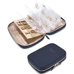 WELDMON - Libro de almacenamiento de joyas transparente